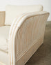 Pair of Ralph Lauren Style Cerused Rattan Bamboo Lounge Chairs