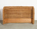 Pair of Organic Modern Woven Rattan Wicker Wingback Headboards