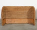 Pair of Organic Modern Woven Rattan Wicker Wingback Headboards