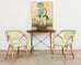Pair of Maison Gatti Haussman Rattan Braided Bistro Armchairs