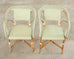 Pair of Maison Gatti Haussman Rattan Braided Bistro Armchairs