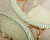 Pair of Maison Gatti Haussman Rattan Braided Bistro Armchairs
