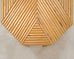 Organic Modern Pencil Reed Rattan Waterfall Console Table