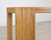 Organic Modern Pencil Reed Rattan Waterfall Console Table