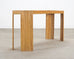 Organic Modern Pencil Reed Rattan Waterfall Console Table