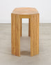 Organic Modern Pencil Reed Rattan Waterfall Console Table