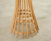 Pair of Franco Albini Style Organic Modern Rattan Floor Lamps