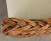 Michael Taylor Style Wicker Rattan Armchair in Scalamandre