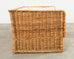 Michael Taylor Style Italian Wicker Works Rattan Sofa + Ottoman