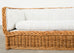 Michael Taylor Style Italian Wicker Works Rattan Sofa + Ottoman