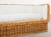 Michael Taylor Style Italian Wicker Works Rattan Sofa + Ottoman