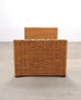 Ralph Lauren Style Organic Modern Woven Wicker Rattan Bed
