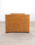 Ralph Lauren Style Organic Modern Woven Wicker Rattan Bed