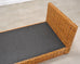 Ralph Lauren Style Organic Modern Woven Wicker Rattan Bed