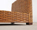 Ralph Lauren Style Organic Modern Woven Wicker Rattan Bed