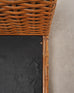 Ralph Lauren Style Organic Modern Woven Wicker Rattan Bed