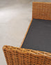 Ralph Lauren Style Organic Modern Woven Wicker Rattan Bed