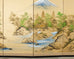 Japanese Showa Four Panel Screen Mount Fuji Landscape
