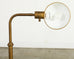 Pair of Patinated Brass Adjustable Pharmacy Floor Lamps