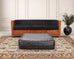 Rolf Benz German Leather 950 Floor Cushion Pouf Ottoman 3 Ft