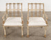 Pair of Rose Tarlow Painted Parcel Gilt Brighton Armchairs