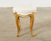 Rose Tarlow French Provincial Style Giltwood Carved Footstool