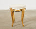 Rose Tarlow French Provincial Style Giltwood Carved Footstool