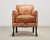 Rose Tarlow Regency Sabreleg Arm Chair with Safari Fabric