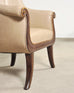 Rose Tarlow Faringale Leather Wing Chair and Ottoman