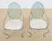 Rose Tarlow Iron Twig Stone Top Garden Dining Suite