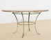 Rose Tarlow Iron Twig Stone Top Garden Dining Suite