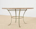 Rose Tarlow Iron Twig Stone Top Garden Dining Suite