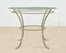 Rose Tarlow Iron Twig Stone Top Garden Dining Suite