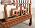 Pair of Michael Taylor Style Ming Inspired Hardwood Sofas