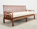 Pair of Michael Taylor Style Ming Inspired Hardwood Sofas