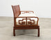 Pair of Michael Taylor Style Ming Inspired Hardwood Sofas