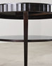 Barbara Baker for Baker Art Deco Walnut Fluted Center Table