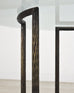 Thomas Pheasant for McGuire Faux Bois Bronze Center Dining Table