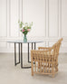 Thomas Pheasant for McGuire Faux Bois Bronze Center Dining Table