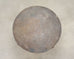 Industrial Style Round Machined Iron Center Table on Casters