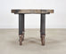 Industrial Style Round Machined Iron Center Table on Casters