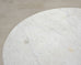 Italian Round Iron Carrara Marble Center or Garden Table