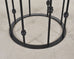 Italian Round Iron Carrara Marble Center or Garden Table