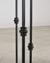 Italian Round Iron Carrara Marble Center or Garden Table