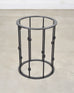 Italian Round Iron Carrara Marble Center or Garden Table