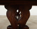 Country French Provincial Oak Farmhouse Dining Table Demilune Ends