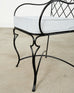 Set of Six Mario Papperzini Style Iron Garden Dining Chairs