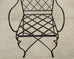 Set of Six Mario Papperzini Style Iron Garden Dining Chairs