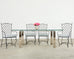 Set of Six Mario Papperzini Style Iron Garden Dining Chairs