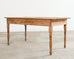 Country English Provincial Oak Pine Farmhouse Dining Table